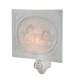 ホワイト磁器Framed Cherubs Night Light