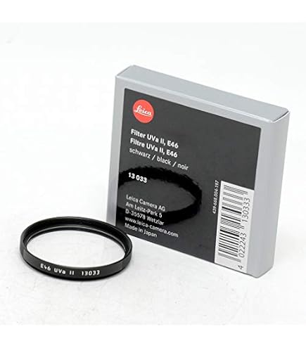 Amazon | Leica e49 49 mm UVa IIガラスフィルタ、ブラック | Leica