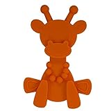 Bambeado Little Bam Bam Silicone Teething Toy - Orange - Will Soothe Inflamed and Painful Gums, Redu