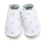 【英国製カーフレザーベビーシューズ】≪星降る夜starry nite white　Sサイズ≫
