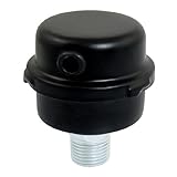 uxcell コンプレッサーマフラー　空気圧縮機　吸気フィルタ　ノイズマフラーサイレンサー　ブラック　プラスチック製