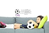 Personalizedカスタム名サッカーThis Is What My Life Is About Where My Heart Is & My Passion Lies HopeソロQuoteティ