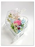 【プリザーブドフラワー／グランドピアノシリーズ】ピンクと白の薔薇が寄り添うように