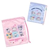 サンリオ(SANRIO) 巾着2枚セット（#サンリオ学園きらめき旅） サンリオキャラクターズ 対象年齢3才以上 005533