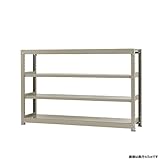 中量棚300kg 単体 幅180×奥行75×高さ120cm 4段 ニューアイボリー 300kg/段