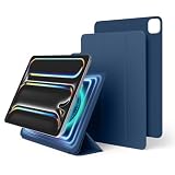 【elago】 iPad Pro 2024 11インチ 対応 ケース スタンド カバー 強力 マグネット 式 分離式 iPadスタンド 角度調整 可能 背面 保護 マグネットスタンド [ iPadPro 2024年 アイパッドプロ 11 M4 対応 ] MAGNET FOLIO ブルー