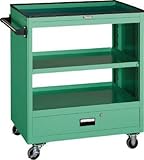 ＴＲＵＳＣＯ　ツールワゴン　７５０Ｘ５００　深型１引出付　ＹＧ【NTS701YG】 (販売単位：1台)