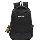 【ベビーアムール 】 Bebamourマザーズバッグ　リュックサック　大容量　オムツ替え用シート付 軽量　実用的なバッグ　マザーズリュック　三色 (ブラック)