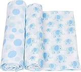 MiracleWare Elephants Muslin Swaddle 2 Pack [並行輸入品]
