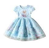 [WIEWILY] 雪ドレス 女の子 チュールドレス キッズ 子供服 アナ雪ワンピース チュールスカート 子供 プリンセスドレス ふんわり 可愛い ブルー/ピンク 100/110/120/130/140