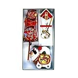 お宮参り 女の子宮参り用犬張子三点セット/赤