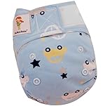 Kawaii Baby Newborn Reusable Cloth Diaper Pure & Natural 6 - 22 Lb. With 2 Microfiber Inserts " Cars