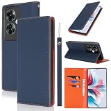 OPPO Reno11 A ケース オッポ リノ11A 手帳型 OPPO Reno11 A A401OP カバー OPPO Reno11 A 手帳型ケース OPPO Reno 11A 手帳ケース OPPO Reno11 A スマホケース 携帯カバー case 適用 zouzt 牛革 本革レザー 本皮 ストラップ付き カード収納 スタンド マグネット 耐衝撃 おしゃれ 6色 ダークブルー
