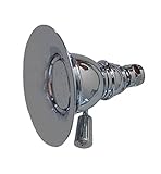 Whitehaus WHOSA30-4.3-BN Showerhaus Small Round Rainfall Showerhead with Spray Holes, 4 3/8-Inch, Br