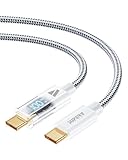 SUPERV Rt4 急速充電 USB C to C ケーブル [100W PD対応 ] (ホワイト, 1m)