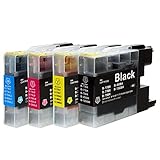 LC17 (BK/C/M/Y) 大容量4色セット ブラザー用 純互換インクカートリッジ 残量表示 Morishop製 LC17-4PK MF