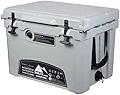 DOLCE SPORT ドルチェスポーツ KUER-B-35 RY 33.1L クーラーボックス 35QT グレー ハードクーラーボックス クーラーBOX クーラーバッグ 頑丈 密閉 断熱 保冷 ノーザンクーラーボックス アウトドア BBQ キャンプ 釣り バーベキュー 運動