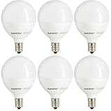 Sunlite LEDグローブ40 W相当(のみ使用。 5ワット)調光機能付きFrost g16.5電球 40 Equivalent - 6 Pack 80651-SU 6