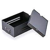 LOWYA（ロウヤ）スチールボックス 収納ケース スタッキングボックス 積重ね可能 インダストリアル 収納箱 ブラック