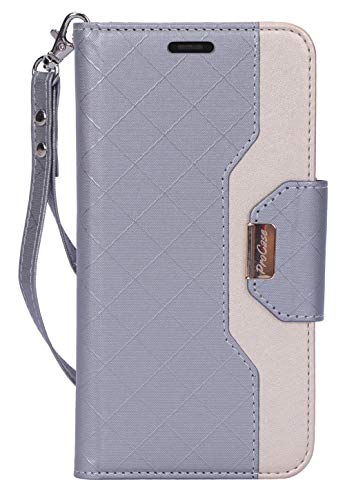 ProCase iPhone 11 Pro Max 手帳型ケース PUレザー カードホルダーとストラップ付き 対応機種: iPhone 11 Pro Max 2019 6.5 inch 2019発売 -グレー