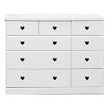 アルファタカバ ベビータンスシリーズ パルコハート 120cm幅4段 ブラック