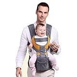 Kangaroobaby® 1キャリー方法多機能キャリア高度なランバーサポートでHipseatベビースリングキャリア8 (orange)