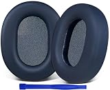 SOULWIT イヤーパッド イヤークッション for Sony WH-1000XM5 (WH1000XM5) ワイヤレスノイズキャンセリングヘッドホン 用 交換パッド 高密度フォーム プロテインレザー ヘッドパッド (ネイビーブルー)