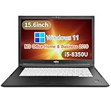 【整備済み品】富士通 ノートPC U937（黒） / 13.3型フルHD / Win11 Pro/MS Office H&B 2019 / 