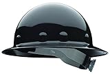 Fibre-Metal by Honeywell E1RW11A000 Super Eight Full Brim Ratchet Hard Hat, Black [並行輸入品]