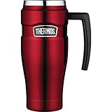 Thermos ステンレスキング 473ml ハンドル付きトラベルマグ 16オンス レッド SK1000CRTRI4