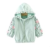 Honey baby 　ベビー服 女の子 ウインドブレーカー トレンチコート新生児アウター　パーカ カジュアル 防風 防寒 春 (70cm, ブルー)