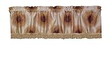 エンブレムヴィンテージダマスクデザイン60 " x 15 " Window Valance レッド VL-Emblem-80173-Valance-Burg