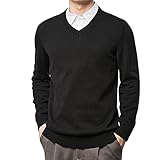 [Topsky] セーター メンズ 冬服 メンズ vネック ニットセーター ビジネス 暖かい 無地 カジュアル 長袖 トップス おしゃれ 防寒服 インナー メンズ 冬