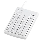 iBUFFALO テンキーボード USB接続 16mmピッチ Tabキー付 ブラック BSTK04BK