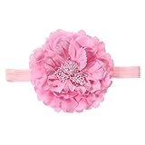 Domybest　ベビー ヘアバンド フラワー　柔らかい　キッズ 子供 カチューシャ 髪飾り ヘアアクセサリー　女の子 新生児 赤ちゃん 出産祝い 内祝い お宮参り 誕生日 100日記念 こどもの日 