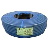 テイコク ビニルキャブタイヤケーブル VCT 4CX2SQ 灰色 100m巻