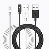 PINHEN for Redmi Watch4 充電ケーブル 1M 磁気吸着 2本セット スマートウォッチアクセサリー Redmi Watch4対応 充電器 急速充電 USB充電器 充電コード 充電ケーブル チャージャー 高耐久 Redmi Watch 4/3/2 / miband8 / 8pro / 8Active 多機種対応 (ブラック＊1+ホワイト＊1)