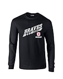 NCAA Slant 100 %防縮加工長袖Tシャツ XL ブラック