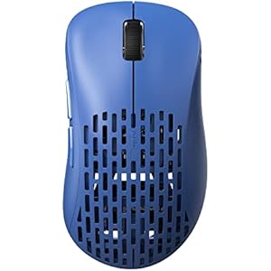 Pulsar Gaming Gears ワイヤレス ゲーミングマウス Xlite V2 Wireless 超軽量 59グラム エルゴノミクス 2.4Ghz 1ms 20000 DPI Optical Sensor PAW3370 国内正規品 (Medium, ワイヤレス, Blue)