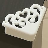 Gebosi コーナークッション ソフト コーナーガード ベビー用 超弾力 大きサイズ 赤ちゃんとご年配の方のケガ防止 テーブルや戸棚などの家具のエッジを保護して 粘着力が抜群 両面テープ付き 4個 