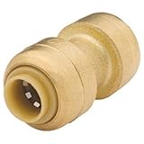 Cash AcmeU004LFASharkbite Brass Coupling (Push Fit)-1/4"X1/4" COUPLING (並行輸入品)