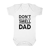 (フロソ) FLOSO 赤ちゃん・ベビー用 Dont Look At Me That Smell Is Coming From My Dadプリント 半袖ボディースーツ ロンパース スリープスーツ (