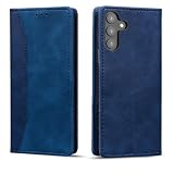 Torske Galaxy S23 スマホケース ギャラクシーS23 ケース ギャラクシーS23 手帳型ケース SCG19 カバー Galaxy S23 ケース 手帳型 内蔵マグネット開閉式 ベルトなし Galaxy SC-51D ケース カードポケット 防水 折り畳み式 横置き機能 便利 Galaxys23 ケース Galaxy S23 SC-51D SCG19 適用 携帯ケース (ブルー)