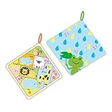 子供 ループタオル ハンドタオル タオルハンカチ ループ付き タオル 抗菌防臭加工 2枚組 fo-500h 男の子セットNo.02