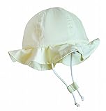 リトルプリンセス Little Princess 日よけ付きUV加工 てんとう帽子 レモンイエロー