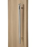 オリンピックトーチモダンステンレススチールsus304 EntranceエントリCommercialストアフロントTimber Woodバーンスライドドアプルプッシュハンドル 48 inches / 