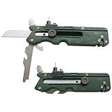 9機能内蔵 万能 多機能 マルチ工具 ツール カッター ナイフ ノコギリ ガラスカッター コンパス 水平器 シャープナー 砥石 メジャー