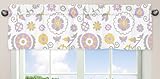 ラベンダーとホワイトSuzanna Window Valance