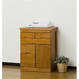 ライン電話台 FAX台 ロータイプ【完成品】