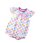 CHOUeTTe ベビー服 ロンパース 新生児～１歳まで 前開き 半袖 ノースリーブ 綿100% 可愛い ハート 出産祝い 誕生日プレゼントにもどうぞ 柄サイズ多数 オリジナルタオル付き (ハートパー